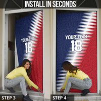 Custom USA Soccer Spirit Door Cover Abstract Stars Style - Wonder Print Shop