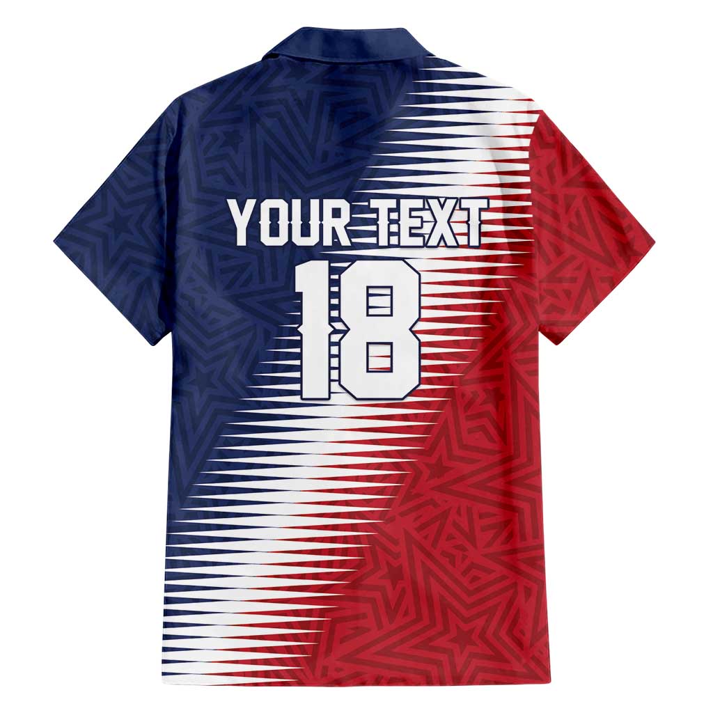 Custom USA Soccer Spirit Family Matching Long Sleeve Bodycon Dress and Hawaiian Shirt Abstract Stars Style - Wonder Print Shop