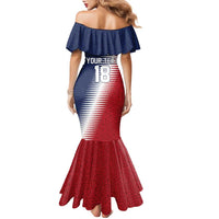 Custom USA Soccer Spirit Family Matching Mermaid Dress and Hawaiian Shirt Abstract Stars Style - Wonder Print Shop