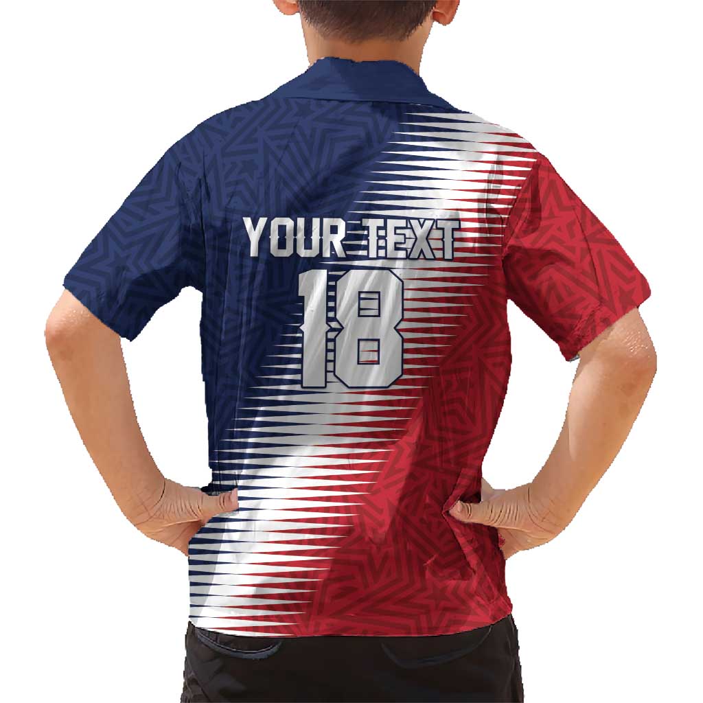 Custom USA Soccer Spirit Family Matching Summer Maxi Dress and Hawaiian Shirt Abstract Stars Style - Wonder Print Shop
