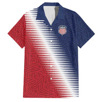 Custom USA Soccer Spirit Family Matching Summer Maxi Dress and Hawaiian Shirt Abstract Stars Style - Wonder Print Shop