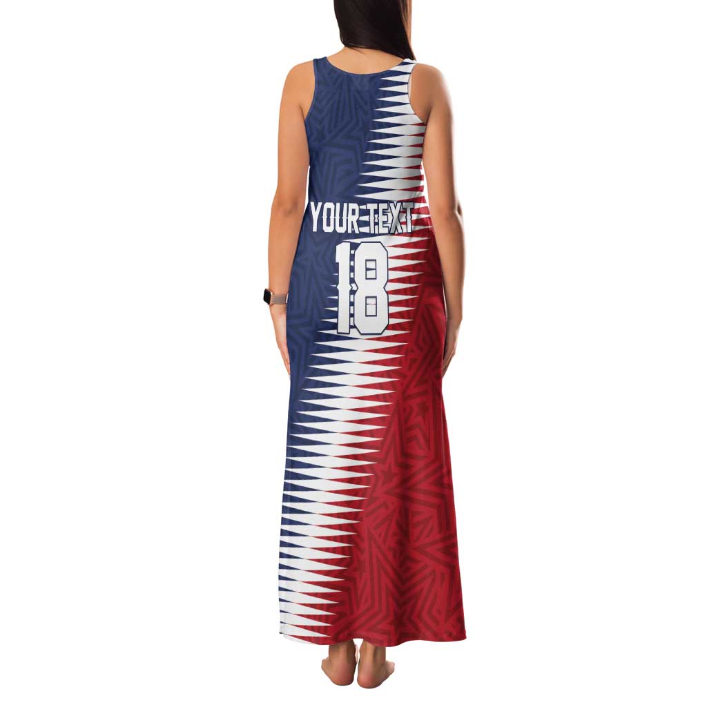 Custom USA Soccer Spirit Family Matching Tank Maxi Dress and Hawaiian Shirt Abstract Stars Style - Wonder Print Shop