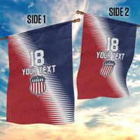 Custom USA Soccer Spirit Garden Flag Abstract Stars Style - Wonder Print Shop