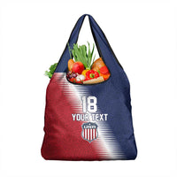Custom USA Soccer Spirit Grocery Bag Abstract Stars Style - Wonder Print Shop