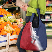 Custom USA Soccer Spirit Grocery Bag Abstract Stars Style - Wonder Print Shop