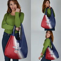 Custom USA Soccer Spirit Grocery Bag Abstract Stars Style - Wonder Print Shop