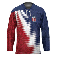 Custom USA Soccer Spirit Hockey Jersey Abstract Stars Style - Wonder Print Shop