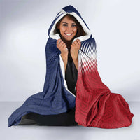 Custom USA Soccer Spirit Hooded Blanket Abstract Stars Style - Wonder Print Shop