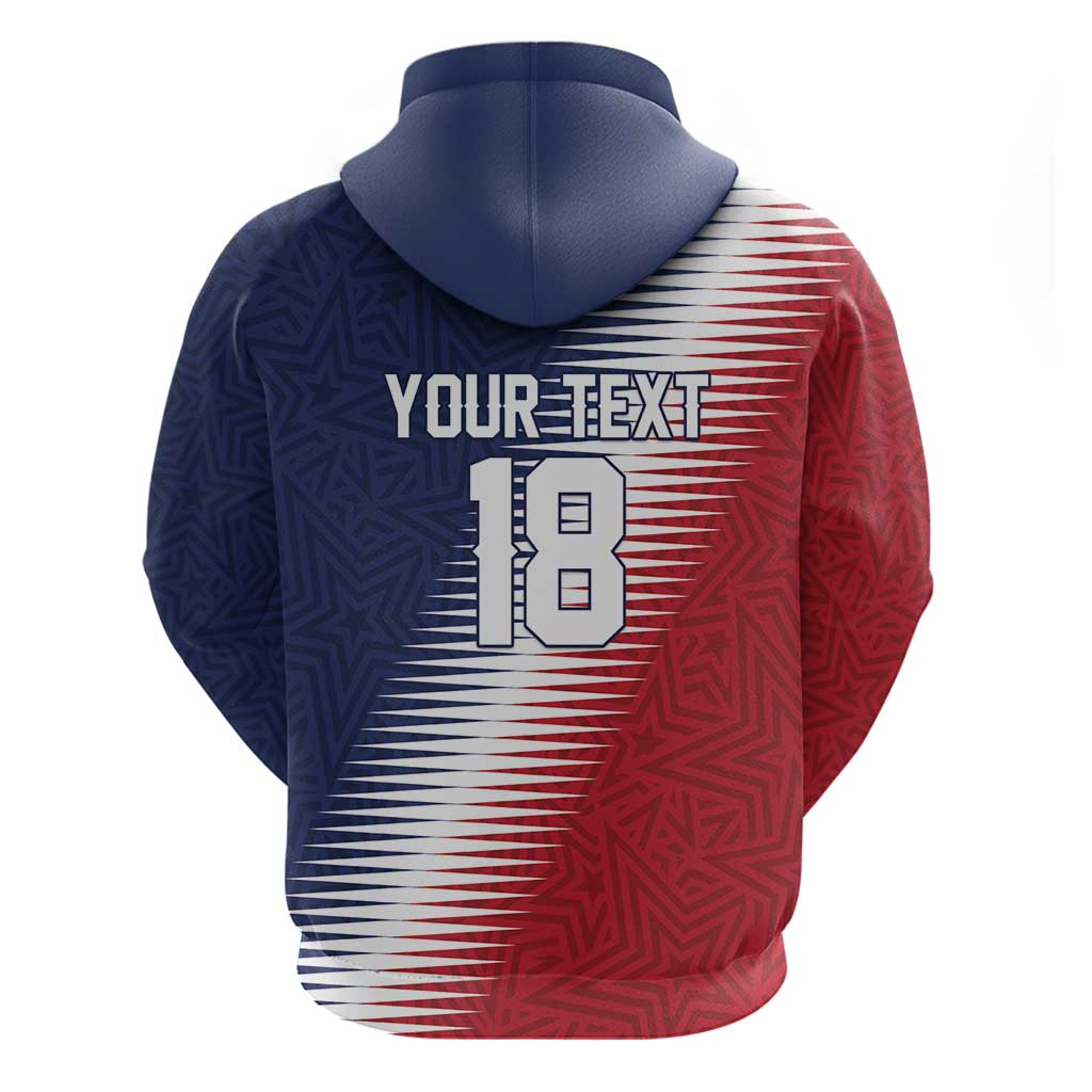 Custom USA Soccer Spirit Hoodie Abstract Stars Style - Wonder Print Shop