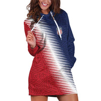 Custom USA Soccer Spirit Hoodie Dress Abstract Stars Style - Wonder Print Shop