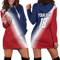 Custom USA Soccer Spirit Hoodie Dress Abstract Stars Style - Wonder Print Shop