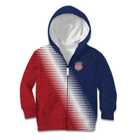 Custom USA Soccer Spirit Kid Hoodie Abstract Stars Style - Wonder Print Shop
