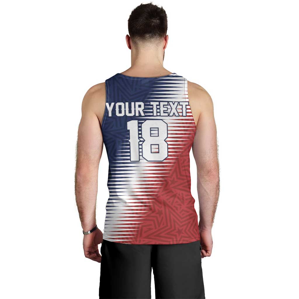 Custom USA Soccer Spirit Men Tank Top Abstract Stars Style - Wonder Print Shop