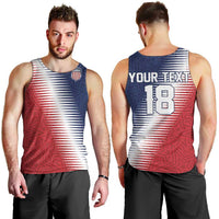 Custom USA Soccer Spirit Men Tank Top Abstract Stars Style - Wonder Print Shop