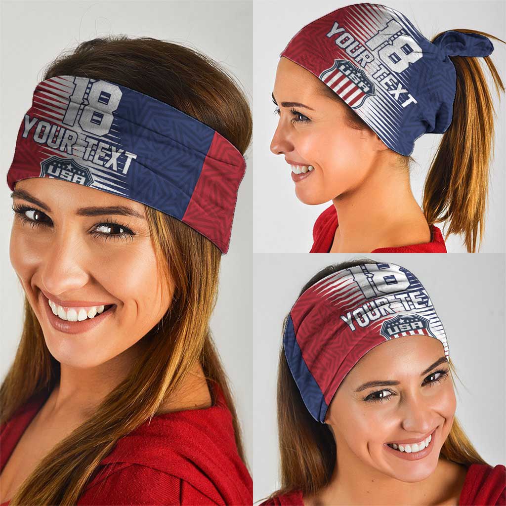 Custom USA Soccer Spirit Neck Gaiter Abstract Stars Style - Wonder Print Shop