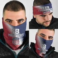 Custom USA Soccer Spirit Neck Gaiter Abstract Stars Style - Wonder Print Shop