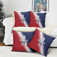 Custom USA Soccer Spirit Pillow Cover Abstract Stars Style - Wonder Print Shop