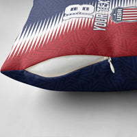 Custom USA Soccer Spirit Pillow Cover Abstract Stars Style - Wonder Print Shop
