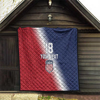 Custom USA Soccer Spirit Quilt Abstract Stars Style - Wonder Print Shop