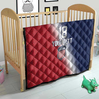 Custom USA Soccer Spirit Quilt Abstract Stars Style - Wonder Print Shop