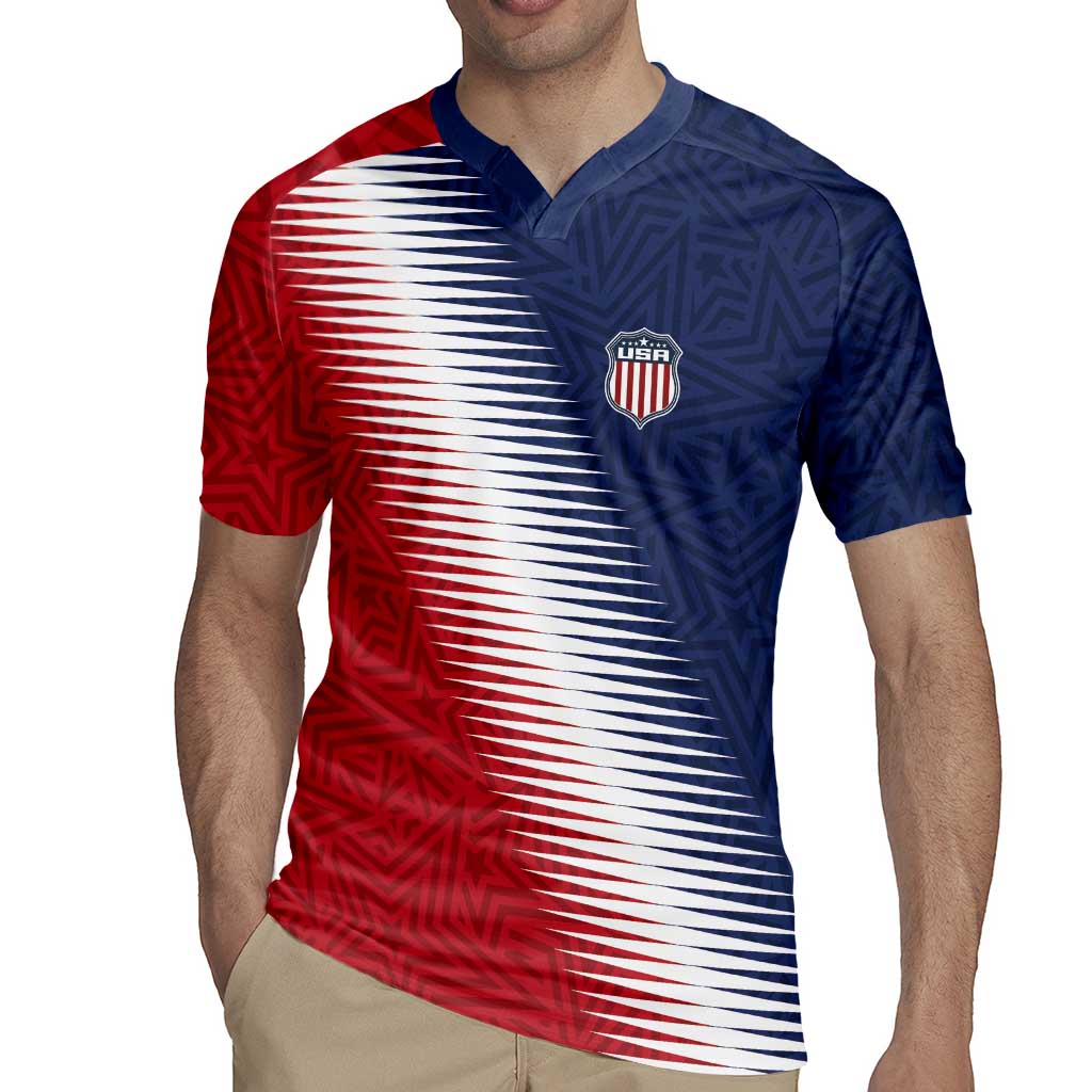 Custom USA Soccer Spirit Rugby Jersey Abstract Stars Style - Wonder Print Shop