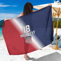 Custom USA Soccer Spirit Sarong Abstract Stars Style - Wonder Print Shop