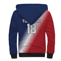 Custom USA Soccer Spirit Sherpa Hoodie Abstract Stars Style - Wonder Print Shop