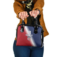Custom USA Soccer Spirit Shoulder Handbag Abstract Stars Style - Wonder Print Shop