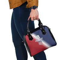 Custom USA Soccer Spirit Shoulder Handbag Abstract Stars Style - Wonder Print Shop