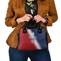 Custom USA Soccer Spirit Shoulder Handbag Abstract Stars Style - Wonder Print Shop