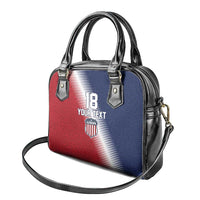 Custom USA Soccer Spirit Shoulder Handbag Abstract Stars Style - Wonder Print Shop