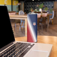 Custom USA Soccer Spirit Skinny Tumbler Abstract Stars Style - Wonder Print Shop