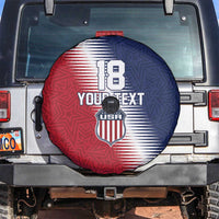 Custom USA Soccer Spirit Spare Tire Cover Abstract Stars Style - Wonder Print Shop