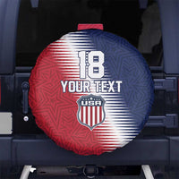 Custom USA Soccer Spirit Spare Tire Cover Abstract Stars Style - Wonder Print Shop