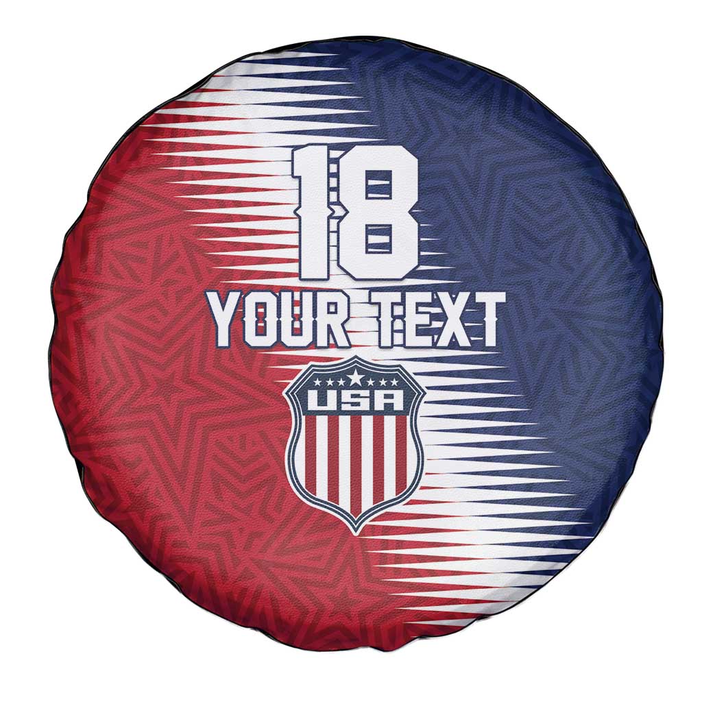 Custom USA Soccer Spirit Spare Tire Cover Abstract Stars Style - Wonder Print Shop