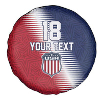 Custom USA Soccer Spirit Spare Tire Cover Abstract Stars Style - Wonder Print Shop