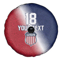 Custom USA Soccer Spirit Spare Tire Cover Abstract Stars Style - Wonder Print Shop