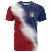 Custom USA Soccer Spirit T Shirt Abstract Stars Style - Wonder Print Shop