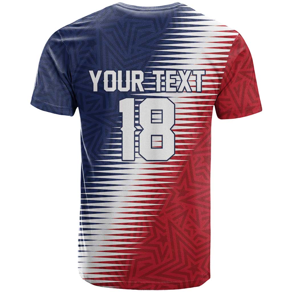 Custom USA Soccer Spirit T Shirt Abstract Stars Style - Wonder Print Shop