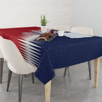 Custom USA Soccer Spirit Tablecloth Abstract Stars Style - Wonder Print Shop