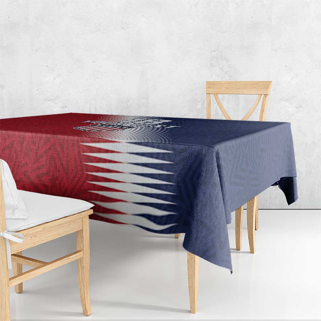 Custom USA Soccer Spirit Tablecloth Abstract Stars Style - Wonder Print Shop
