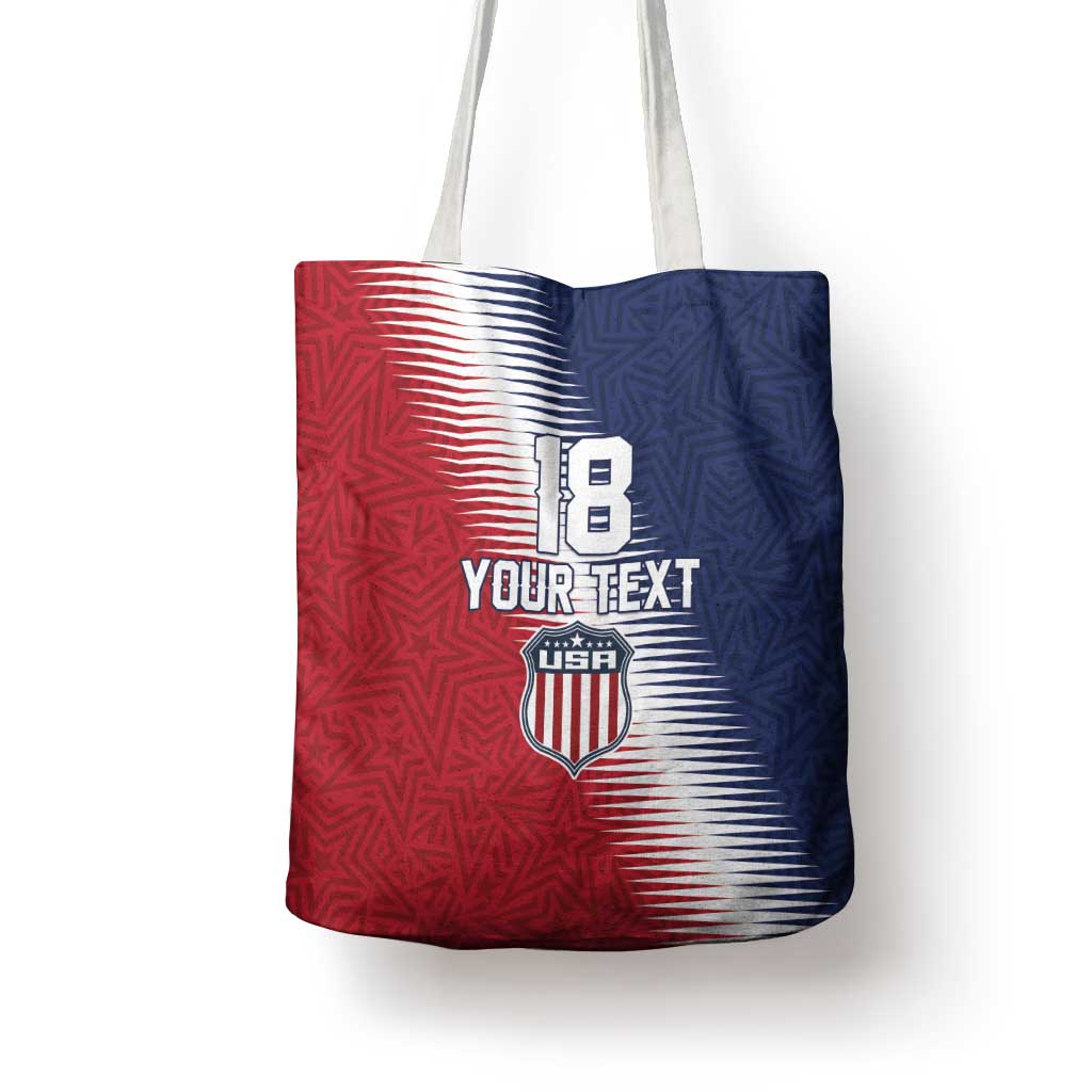 Custom USA Soccer Spirit Tote Bag Abstract Stars Style - Wonder Print Shop