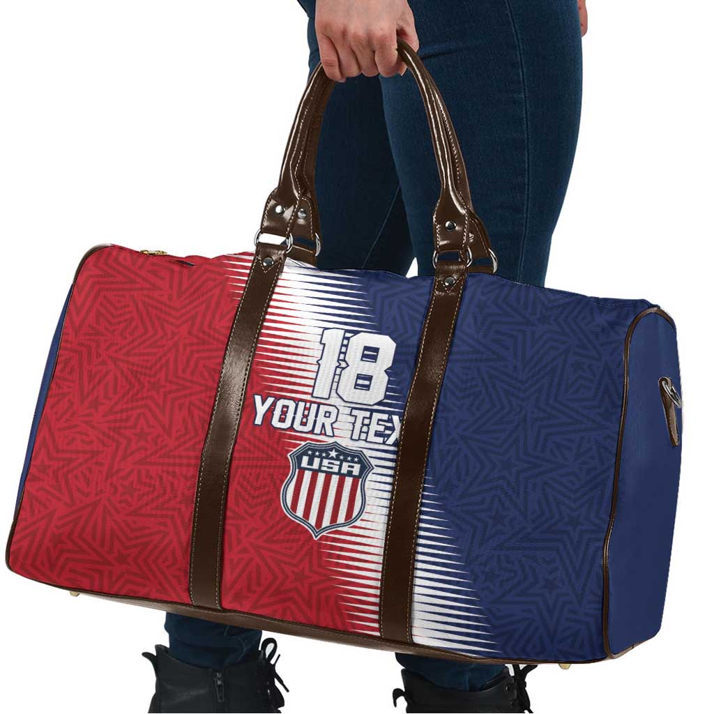 Custom USA Soccer Spirit Travel Bag Abstract Stars Style - Wonder Print Shop
