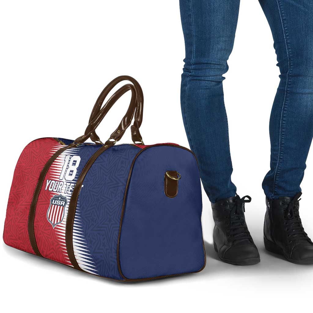 Custom USA Soccer Spirit Travel Bag Abstract Stars Style - Wonder Print Shop