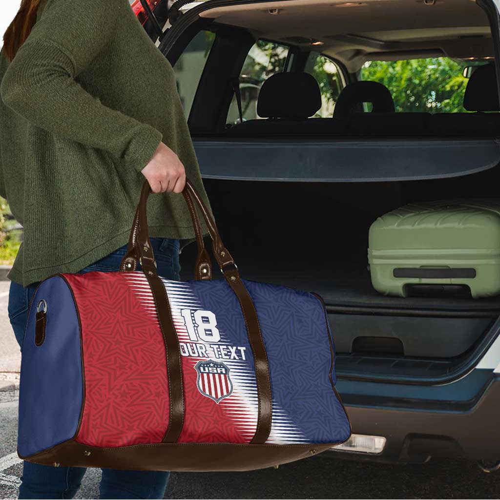 Custom USA Soccer Spirit Travel Bag Abstract Stars Style - Wonder Print Shop