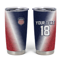 Custom USA Soccer Spirit Tumbler Cup Abstract Stars Style - Wonder Print Shop