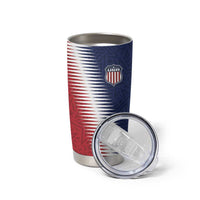 Custom USA Soccer Spirit Tumbler Cup Abstract Stars Style - Wonder Print Shop