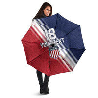 Custom USA Soccer Spirit Umbrella Abstract Stars Style - Wonder Print Shop