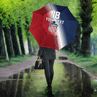 Custom USA Soccer Spirit Umbrella Abstract Stars Style - Wonder Print Shop