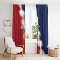 Custom USA Soccer Spirit Window Curtain Abstract Stars Style - Wonder Print Shop